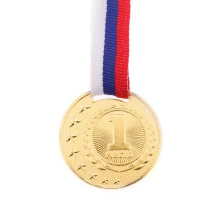 Prize medal 064 diam 4 cm. 1 place. The color of evil. With a ribbon-2
