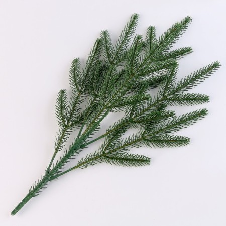 The spruce branch is green, size: 44 × 26 cm, 1 pc.-1