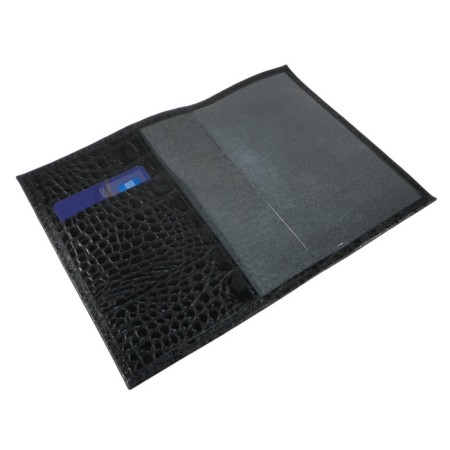 Passport cover, card for cards, black color-1