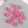 Beads for creativity plastic "Pink" glossy set 30 g d = 1.6 cm