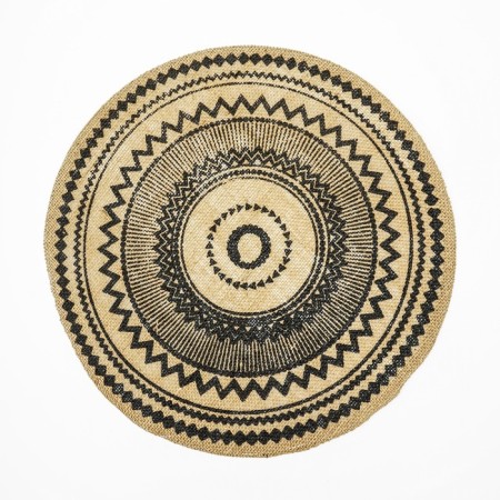 Serving napkin on the table "Africa", 38 × 38 cm, black color-6