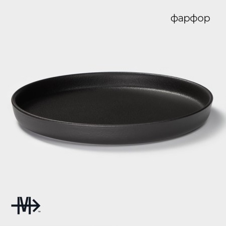 Magistro Black Style, D = 27 cm, porcelain, black color-1