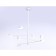 LED LED suspended Ambrella Light, Linetech, FL51688, 8XLED, 48 W, 3600LUM, 3000-6400K, white color