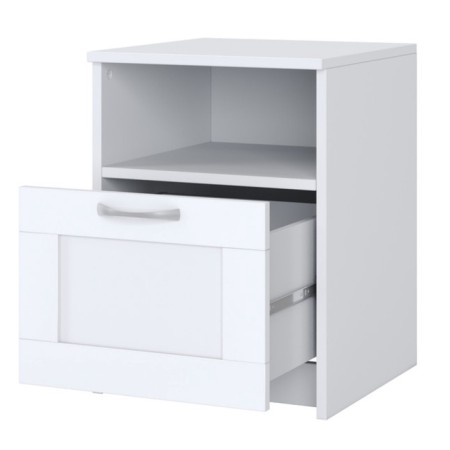 Cleat cabinet with one box "Sirius", 390 × 410 × 530 mm, white color-1