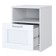 Cleat cabinet with one box "Sirius", 390 × 410 × 530 mm, white color
