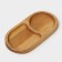 Modon for feed, 21 × 11 × 2 cm, two departments, birch
