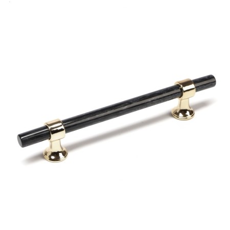 Cappio pk106 bracket handle, m/o 128 mm, d = 12 mm, plastic, graphite/gold color