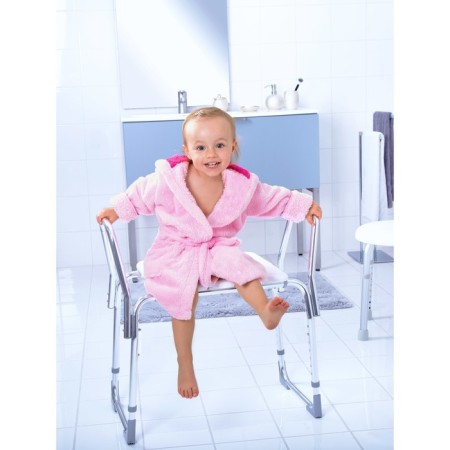 Additional armrests to a bathroom stool with adjustable Pro height-1