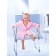 Additional armrests to a bathroom stool with adjustable Pro height