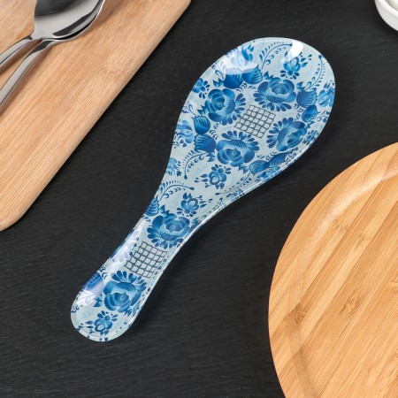 Glass stand under a spoonful of the Sineva, 23.5 × 8.3 cm