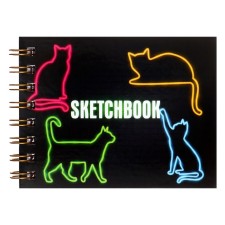 A6 sketchbook, 80 sheets on the crest on the short side of the Kote, a hard cover, block 100 g/m²