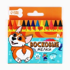Wax crayons, 12 colors 