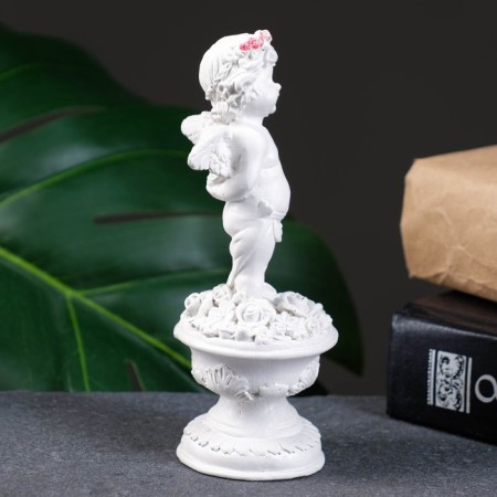 Figure "Angel on the Pedestral" Pearl, 14x6x6cm-1