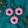 Jewelry decoration "Festive Donut" (set 3 pcs) 7x8 cm, lilac