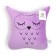 Pillow Ethel "Owl" purple 48x38cm, velor, 100% of the p/e