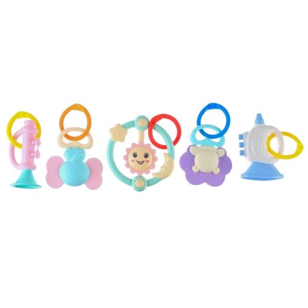 Soft game is soft on the crib, the stroller "Sun", 46-83 cm., Rattles, 5 toys, crush me-6
