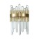 Sconces st. SL1167.301.01. Tellurio. 1x40 W, E14, 14x31 cm, brass color