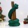 Figure "Snake with a bottle" Emerald, 30cm