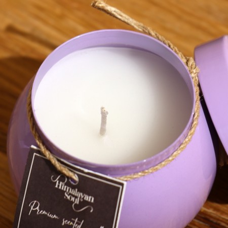 Aromatic candle in a jar 150 g, paraffin, hibiscus-3