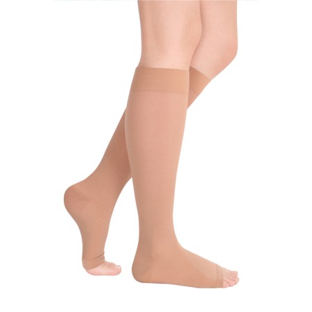 Golphs Compression ID-210 LUMMA IDEALISTA, Size S (II), Grade 2, Long, Caramel color, open toe-4
