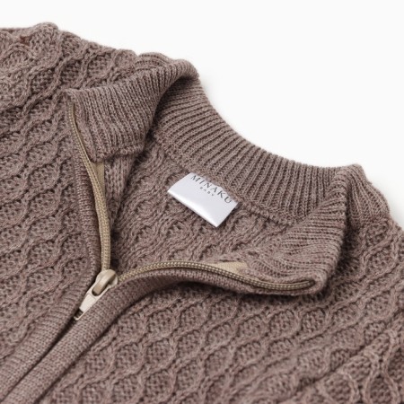 Jumper Children's Knitted Minaku, Coffee Color, Height 86-92 cm-7