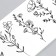Black "Flower" Mix 14x7 cm