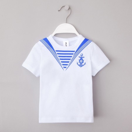 T-shirt Children's KAFTAN "Sailor", white, height 86-92 (28)-4