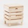 Lowel made of wood "stool-2", 40 × 40 × 52cm, "Dobroparov"