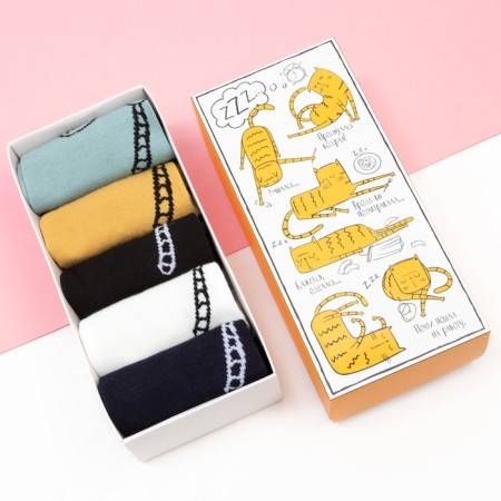 KAFTAN sock set "CAT" 5 pairs, rr 36-39