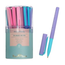 Ballpress PREMEWRITE. Basic. ZEFIR, 1.0 mm node, blue pigmented inlets on an oil basis, Soft Touch case, mix