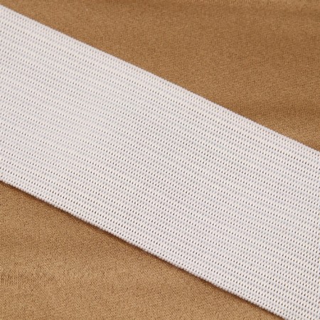Knitted elastic, 40 mm, 25 ± 2 m, white color-1