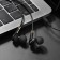 Hoco M58 headphones, wired, vacuum, microphone, 1.2 m, black