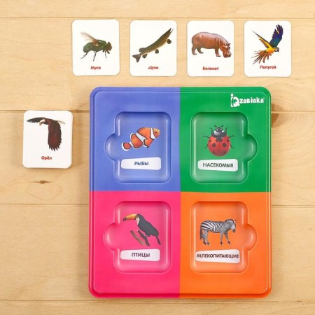 Sorter "Study the Animal World" with Doman's cards, in a package