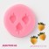 Mold Dolyana "Strawberry", silicone, 5.5 × 5.5 cm, color mix