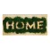 The keyrean is wall -mounted with moss "Home".