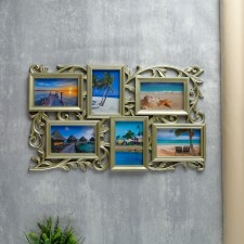 Photo frame plastic in 6 photos 10x15 cm 