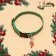 Collar + New Year's suspension "Lollipop", 30 x 1 cm, kapron, green