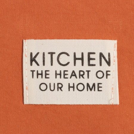 Apron Ethel Kitchen 60x70 cm, orange color, 100% cotton, sarzha 220 g/m2-5