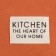 Apron Ethel Kitchen 60x70 cm, orange color, 100% cotton, sarzha 220 g/m2