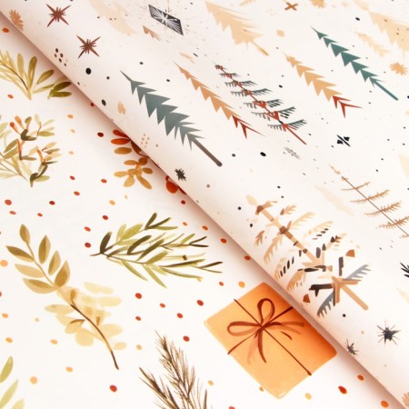Package Paper "Gift", gloss, bilateral, 80 g/m2, 70 x 100 cm-2