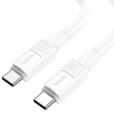 Cable Hoco X84, Type-C-Type-C, 60 W, 3 A, 1 m, data transfer, PVC, white