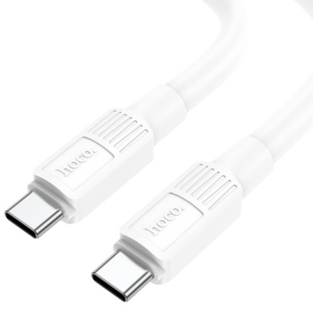 Cable Hoco X84, Type-C-Type-C, 60 W, 3 A, 1 m, data transfer, PVC, white