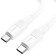 Cable Hoco X84, Type-C-Type-C, 60 W, 3 A, 1 m, data transfer, PVC, white