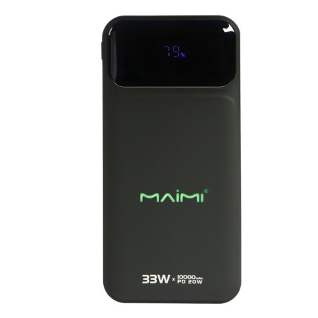 External Maimi Mi56, 10,000 mAh, USB, Type-C, Lightning/Type-C/USB, PD, Black-2