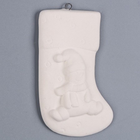 Christmas tree decoration for painting "sock" with a suspension, brush-3