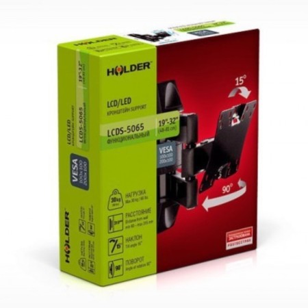 Holder LCDS-5065 Black 19 "-32" Max.30kg Nastennaya turn and NAKL 107047-1