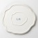 Board ceramic uneven edge "Divorces", 27 cm, white-blue color