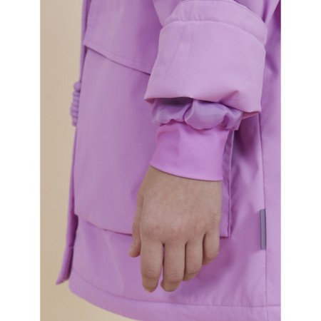 Windbreaker for girls, height 128 cm, pink color-2