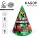 Paper cap “Happy birthday. Pixels ”, in the set 6 pcs.