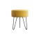 Puf Berg, 365x365x455, Velur Ultra Mustard